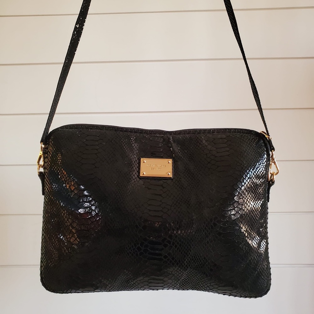 MICHAEL KORS Black Python Style Notebook Cover‎ w… - image 2